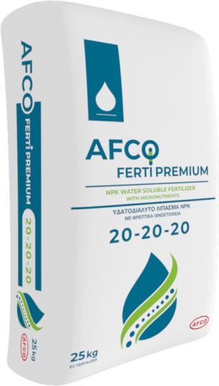 Λίπασμα Υδατοδιαλυτό FERTI PREMIUM AFCO 20-20-20 25Kgr