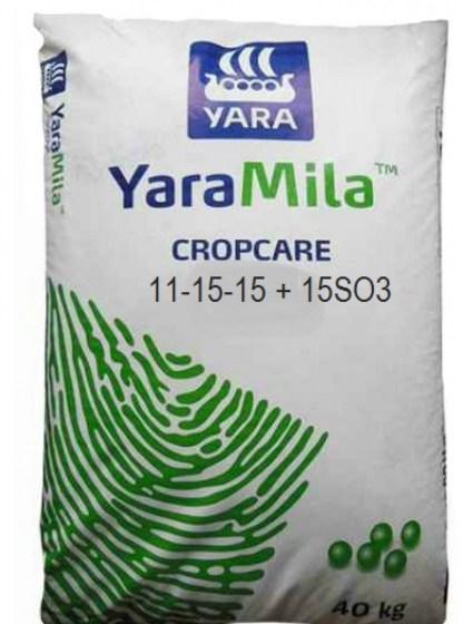Λίπασμα Κοκκώδες YaraMila Cropcare 11-15-15 + 15 SO3+7%Cao +ΤΕ 40kg